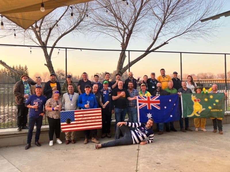 TOMRA-ansatte på Australia Day i California