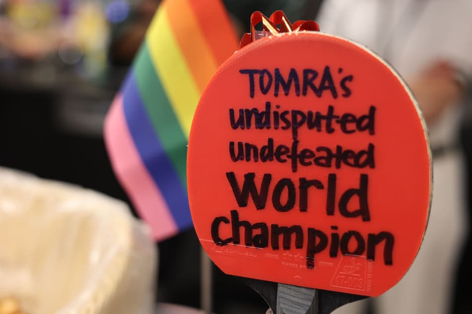 TOMRA's onbetwiste wereldkampioen tafeltennis