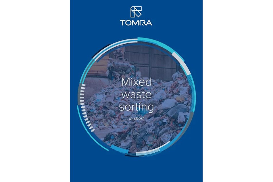 Mixed waste sorting in short brochure cover