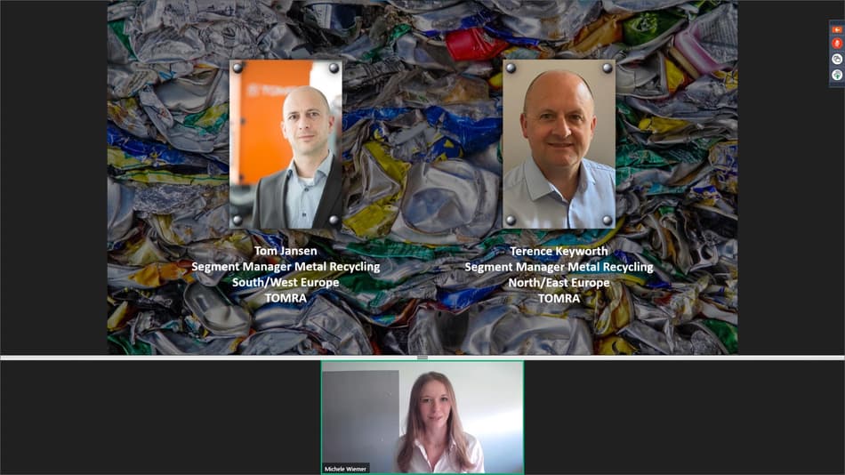 TOMRA Recycling analiza el futuro de la industria del aluminio a nivel global en su último webinar