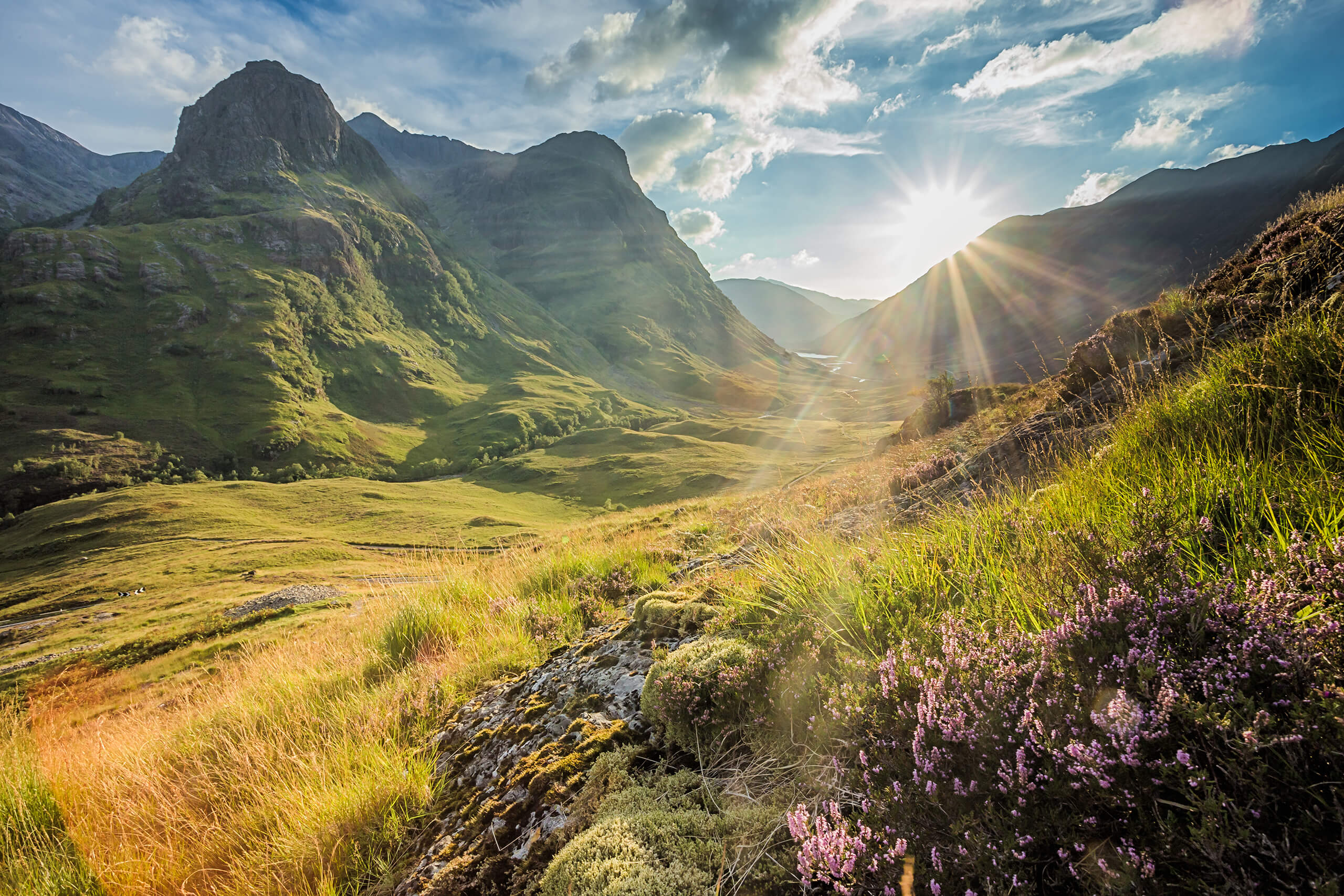 Image of landscape with vallies and mountains