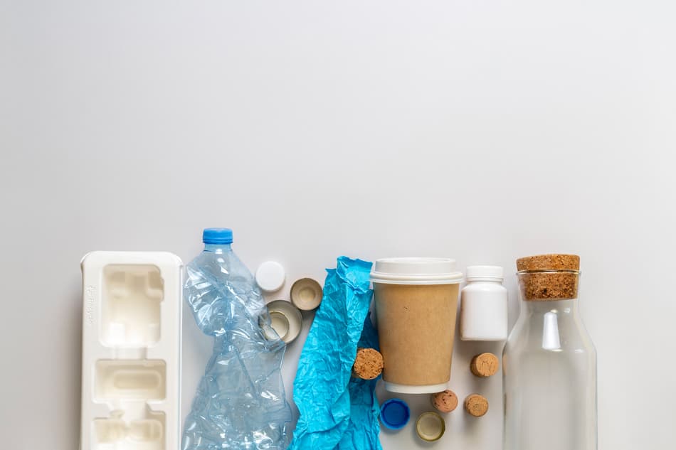 Various plastic waste