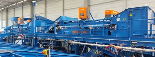 Imagen de TOMRA Autosort TOMRA Recycling Sorting en las instalaciones de clasificación de Eslovaquia