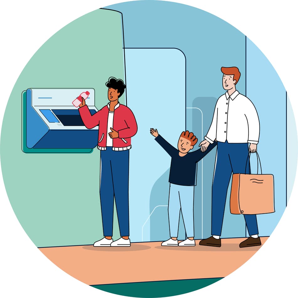 Reverse vending convenience for end users