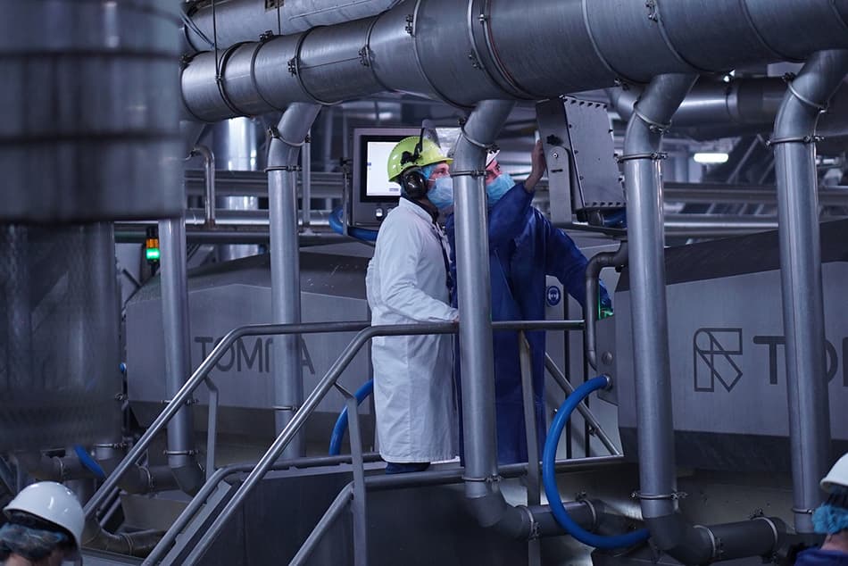 TOMRA Machine at Lamb Weston factory