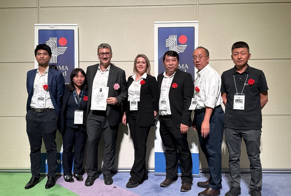 A photo of the Japanese and APAC team together at FOOMA 2025