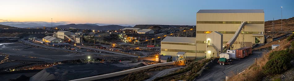 Überblick über das Bergwerk Letseng