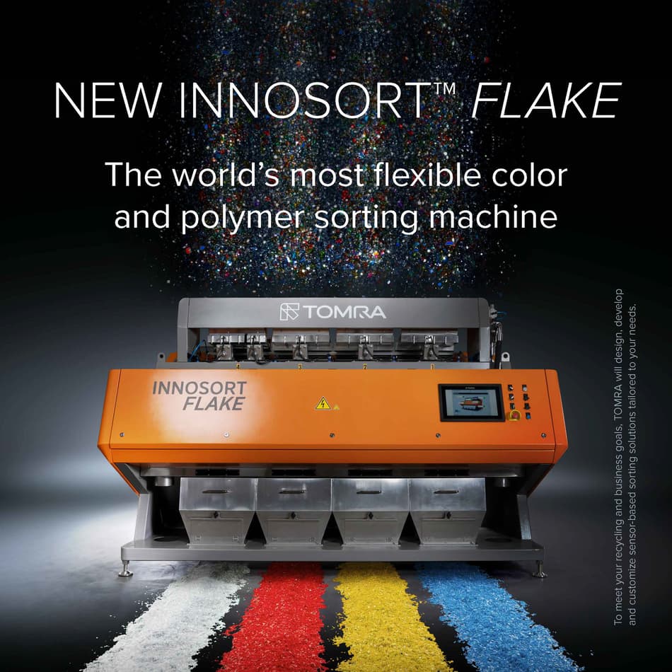 Tomra Color INNOSORT™ FLAKE - World's Most Flexible Color & Polymer Sorter | TOMRA