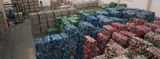 recycled bottles
