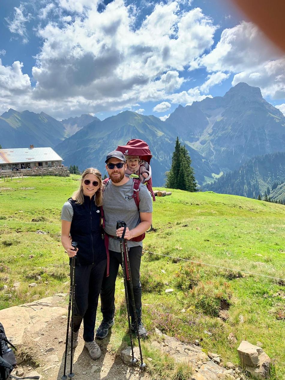 Fabian, Market development manager on a hike