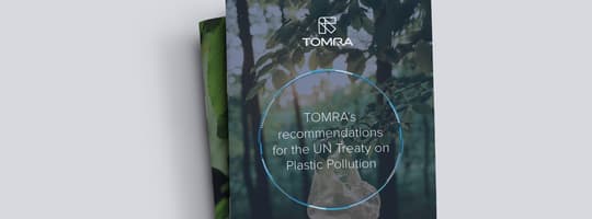 cover of TOMRA's 10 recommendations for UN Treaty on Plastic Pollution