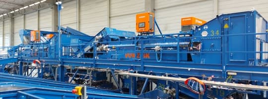 Image of TOMRA Autosort TOMRA Recycling Sorting at sorting facility in Slovakia