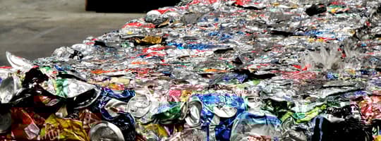 Image of bale of cans