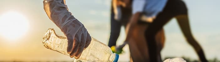 Image of TOMRA beach clean-up plastic pollution