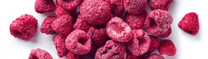 Freeze dried raspberries