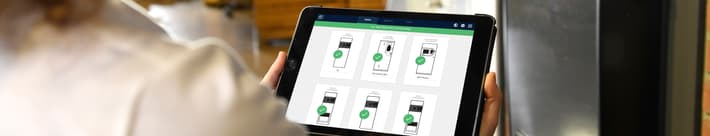 Employee with pad NotifyAssist