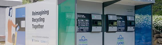 TOMRA Reverse vending machines kiosk