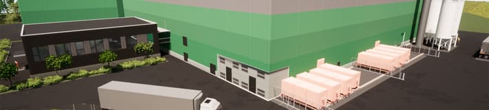 Rendering of new TIOMRA Plastretur joint venture plastic sorting facility
