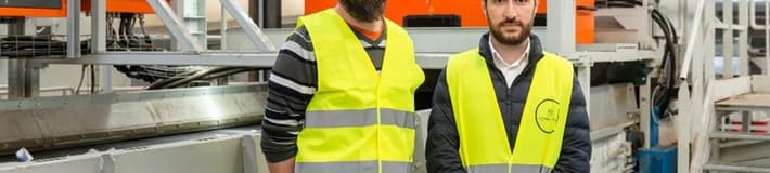 Amed Tuwi, Application Developer - Deep Learning at TOMRA Recycling Sorting, and Alexandre Cliche, Quality Manager at NPP