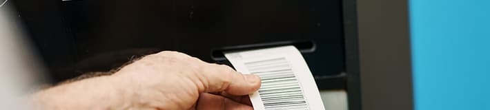voucher coming out from the machine