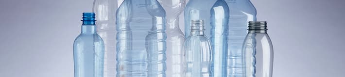 Plastflasker i ulike størrelser