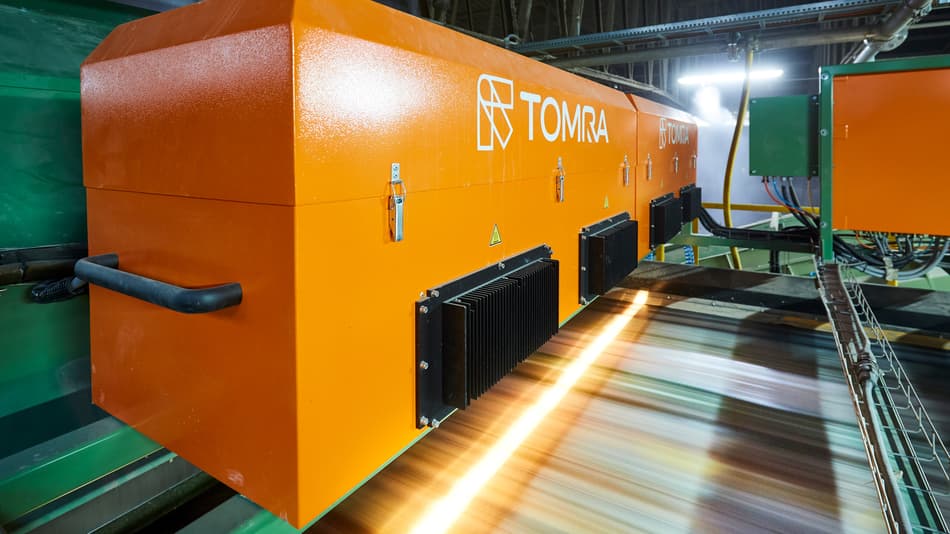 TOMRA Recycling pre-sorting line