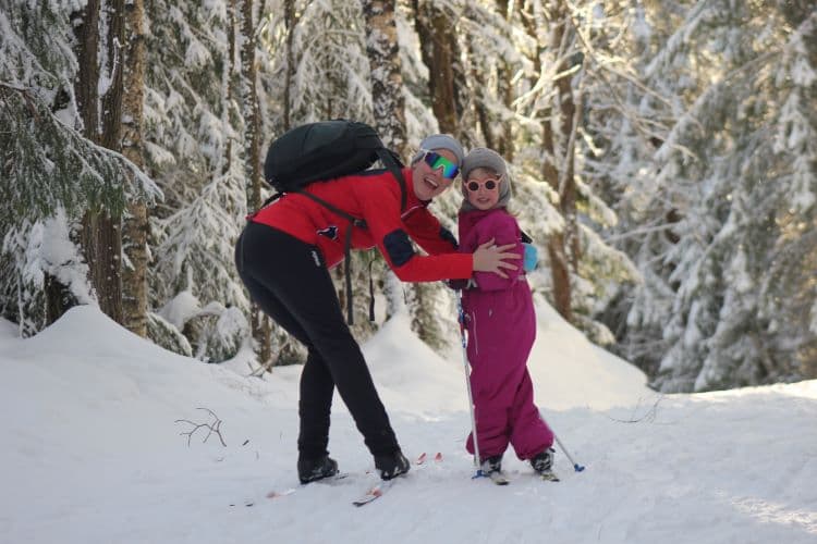 Johanne Borhaug in snow