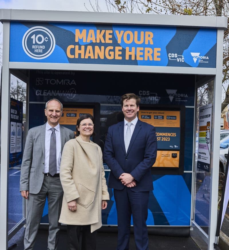 Freestanding reverse vending machines in Australia