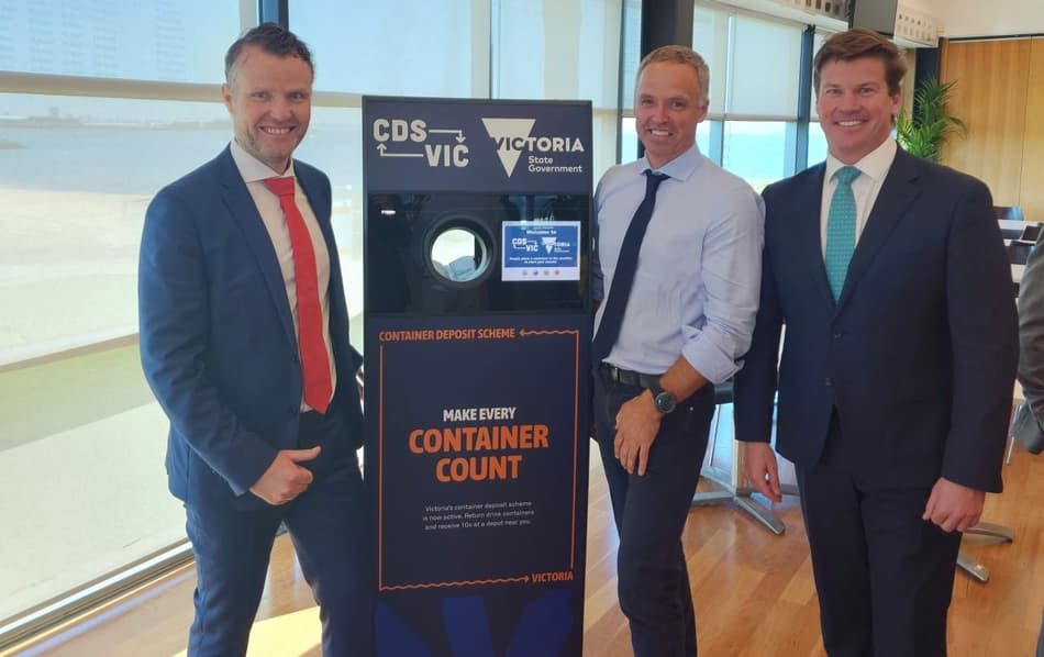 Image of TOMRA and Cleanaway CEOs