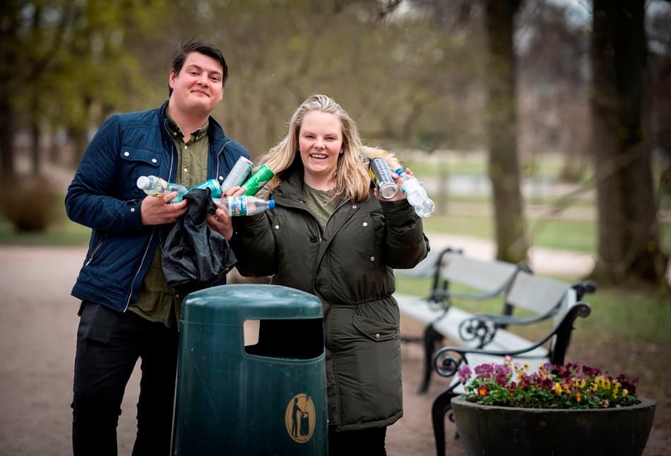 Pareja de recicladores