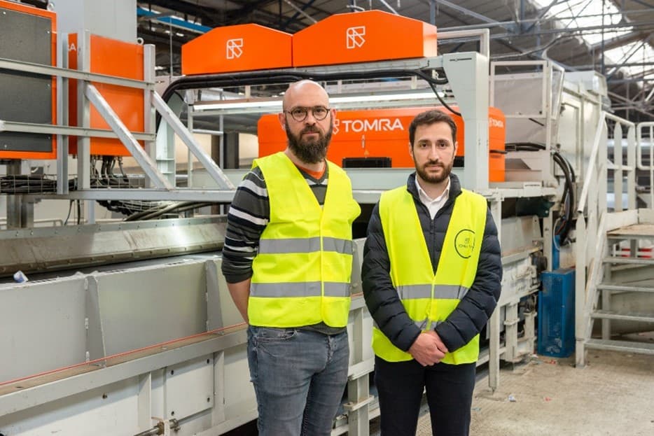 Amed Tuwi, Application Developer - Deep Learning at TOMRA Recycling Sorting, and Alexandre Cliche, Quality Manager at NPP