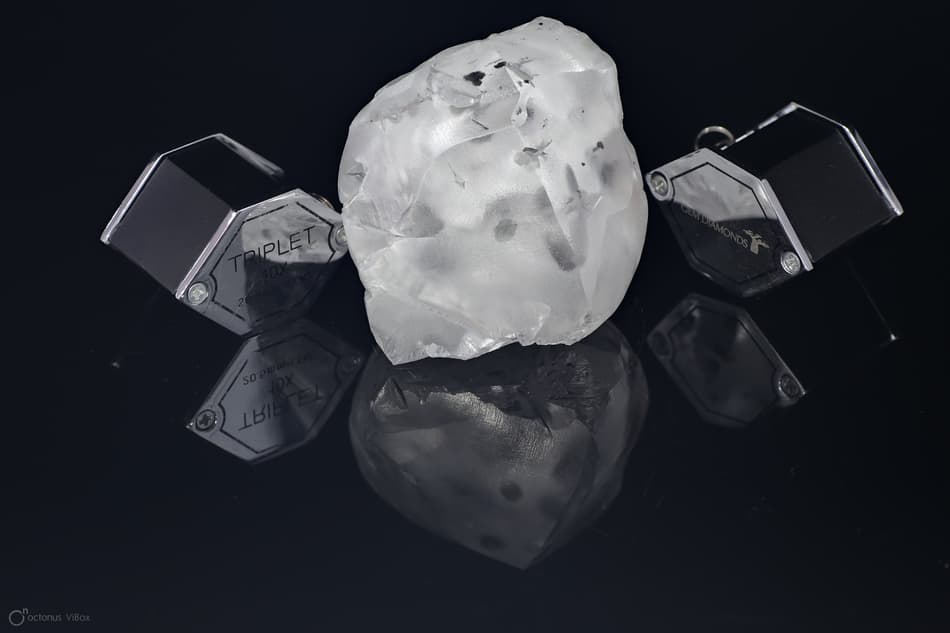 A diamond from Letseng diamond mine