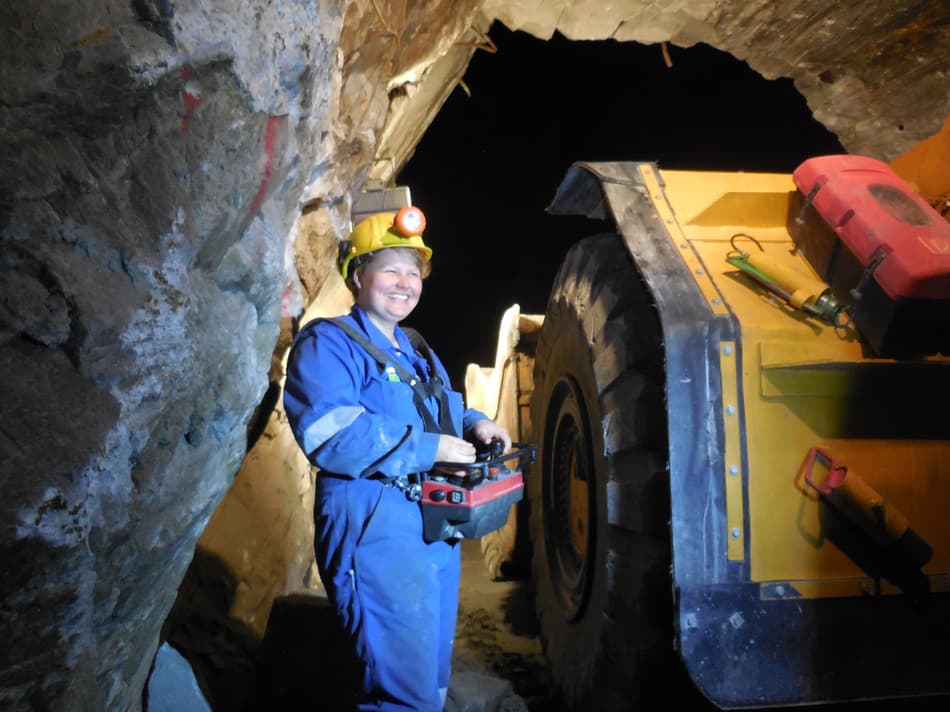 Anna Krause Mining underground