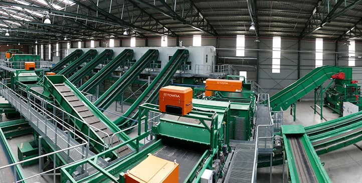One of the advanced MSW sorting plants in Europe