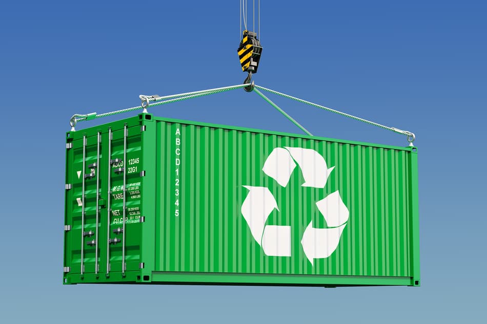 Picture of a Recyclng container